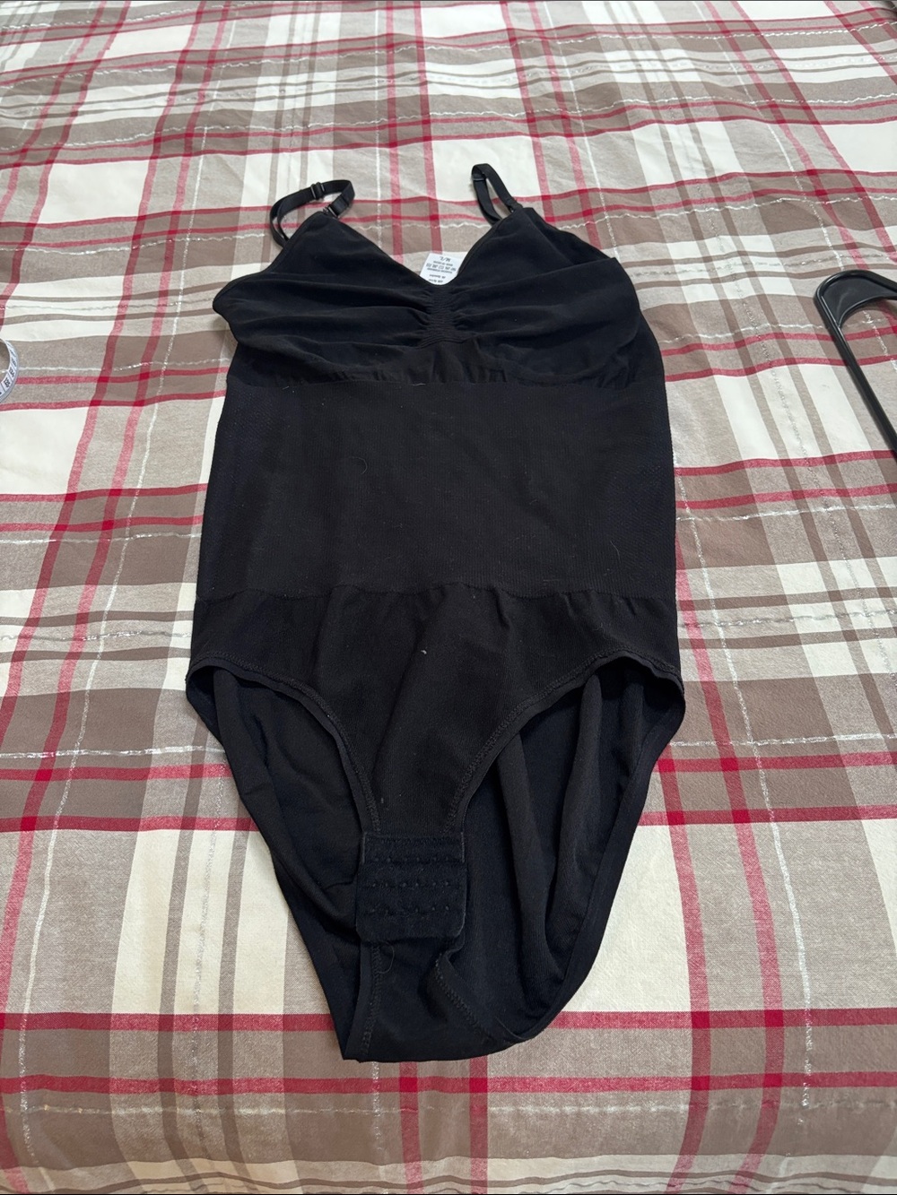 Source Unknown Black Women’s Shaping Bodysuit with Adjustable Straps